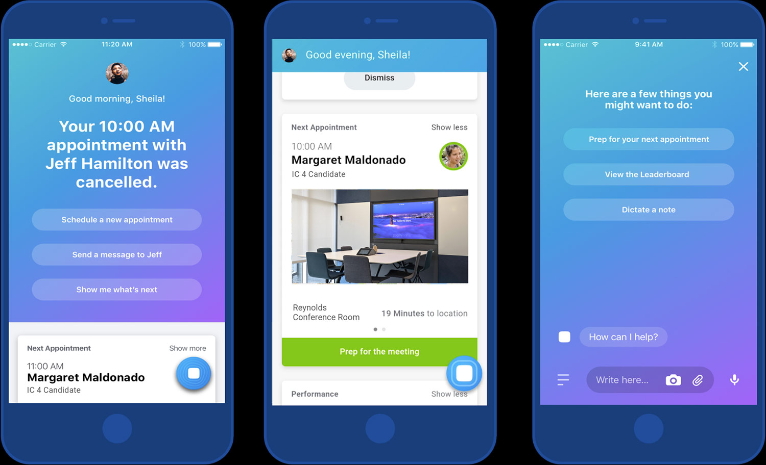 Facebook mobile app comps