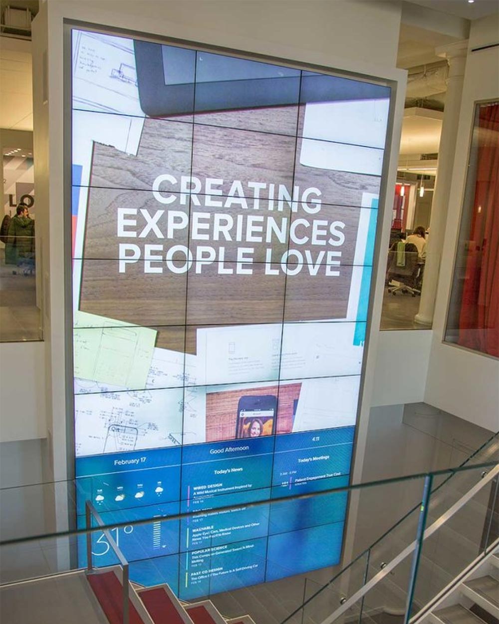 Infor NYC office video wall